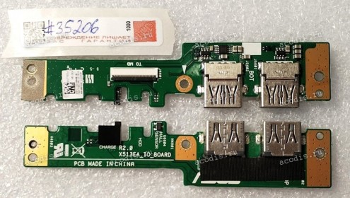 USB & Audio board Asus X513EA (p/n: 90NB0SG0-R10010)