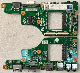 USB & Audio & VGA & RJ-45 & WiFi connector board GigaByte R2442N, U24, U2442 (5C2442IO0R-00-10B) GigaByte GC-2442IO REV: 1.0 Chips ALC269, GST5009.LF