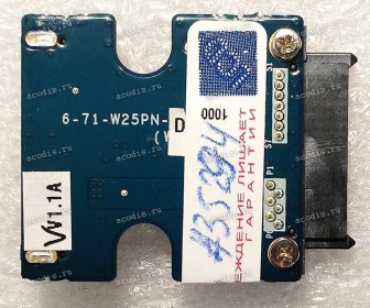 CD-ROM interface board Clevo W650SH, W670SRQ, DEXP Atlas H151, H155, H167, DNS 0801186, 0802116, 0808055, W650, W650SH, W670SF, W670SR, GigaByte Q2556N, iRU W655SF, RoverBook Nautilus G02, Terra Mobile 1749 - Type 1 (2ZR12-00503-C40S, 6-71-W670N-D02, 6-71