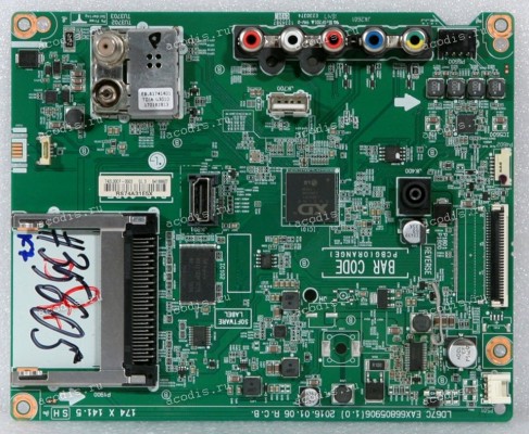 Mainboard LG 32LH510U.AMCB, 32LH510U.ARUB, 32LH510V, 32LH513U.ARUB, 32LH519U.ARUB, 32LH520U.ARUB (EBU64188607, EBU63717801, LC67C EAX66805906(1.0), EBL61741401 TDJA-G301D, 742L00CF-0003) Chip LG XD ENGINE LGE6351