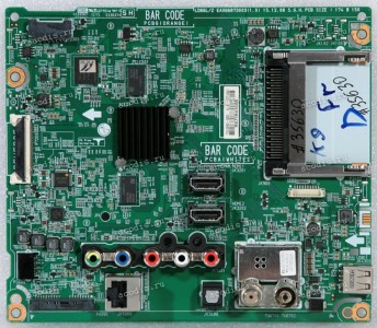 Mainboard LG 43LH59*, 49LH595V, 43LH595V, 49LH590V (EBT64244621, EBU63714521, LD66L/Z EAX66873003(1.0), EBL61741401 TDJA-G301D, 712L00KQ-0003, 692L00HQ-0001, 782L00JX-0002) Chips SEC K4B4G1646E-BCNB *2 Mainboard LG 43LH59*, 49LH595V, 43LH595V, 49LH590V (EBT64244621, EBU63714521, LD66L/Z EAX66873003(1.0), EBL61741401 TDJA-G301D, 712L00KQ-0003, 692L00HQ-0001, 782L00JX-0002) Chips SEC K4B4G1646E-BCNB *2