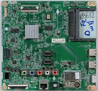 Mainboard LG 43LJ62* (EBT64625201, LD75M/LD75H EAX67129604, EBL61840901 TDJA-G501D, 8A2L003Z-0002) Chips SEC K4B4G1646E-BCNB *2, DTA2010M, 100GEA