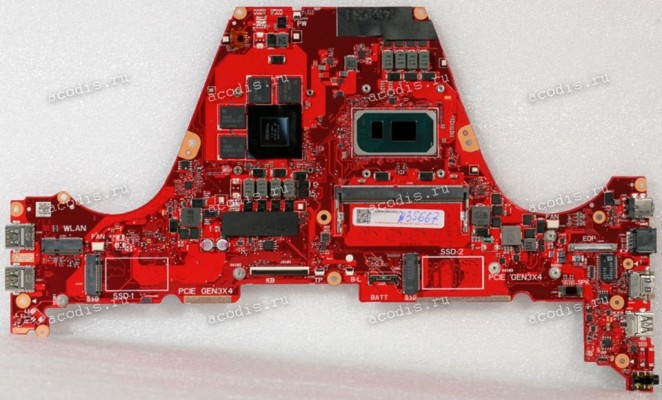 MB Asus FX516PC MB._16G/I7-11370H (V4G) (Asus p/n: 90NR05U0-R00030, MU15MC010R) FX516PC R4.0 Chips Intel SRKH5, nVidia GN20-P0-D-A1, Samsung K4Z80325BC-HC14 *4, 75DP159