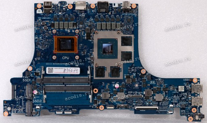 MB Asus G713QC MB._0M/R7-5800H V4G/4Z/LB/PD (Asus p/n: 90NR05A0-R00010, 8F17MC0019) G513-6050A3249301-MB-A03(A3) Chips AMD 100-000000295, nVidia GN20-P0-D-A1, SKhynix H56C8H24AIR-S2C *4, ITE IT8252E248A-CXA