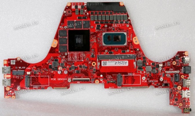 MB Asus FX516PM MB._16G/I5-11300H (V6G)/NEW2 (Asus p/n: 90NR05X0-R00043, 90NR05X0-R00042, 90NR05X0-R00041, 90NR05X0-R00040, P815MC00OH) F516PR R4.0 Chips Intel SRKH6, SEK K4ABG165WA-MCWE *4, nVidia GN20-E3-A1, Samsung K4Z80325BC-HC14 *6, RTL8125BG