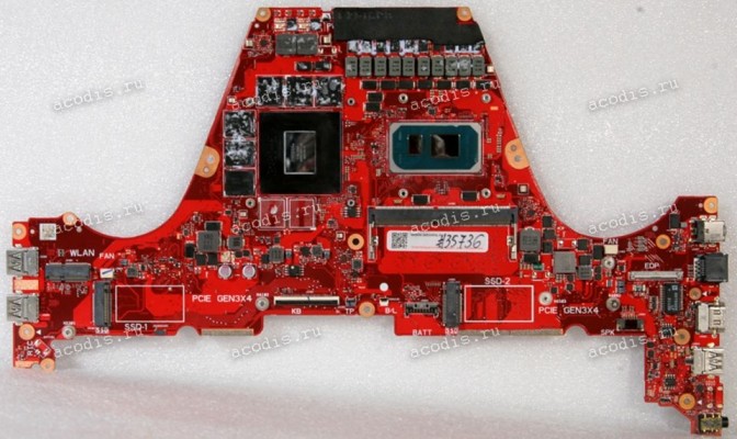 MB Asus FX516PM MB._8G/I7-11370H (V6G)/NEW3 (Asus p/n: 90NR05X0-R00034, 90NR05X0-R00033, 90NR05X0-R00032, 90NR05X0-R00031, 90NR05X0-R00030, P614MC01KI) FX516PR R2.0 Chips Intel SRKH5, Micron D9ZFW *4, nVidia GN20-E3-A1, Micron D9WCW *6, TI 75DP159