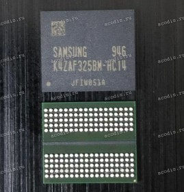 Микросхема Samsung K4ZAF325BM-HC14 GDDR6 2GB
