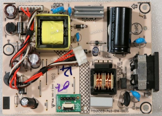 Плата БП Asus LMT VA229NR POWER BOARD TPV PLPCIB571GFU0 (Asus p/n: 04020-02500600, 715G6503-P03-014-003S) Chips OZ9998MGN Плата БП Asus LMT VA229NR POWER BOARD TPV PLPCIB571GFU0 (Asus p/n: 04020-02500600, 715G6503-P03-014-003S) Chips OZ9998MGN