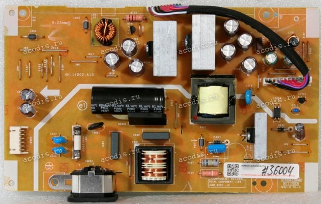 Плата БП Asus LMT VG248QE PW BD (AUO V87H) QISDA 5E.1YD02.003 (Asus p/n: 04020-00861700, 4H.1YD02.A10) Chips