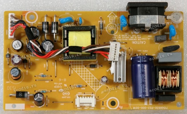 Плата БП Asus LMT VP228H POWER BOARD TPV PLPCFB531KQXC (Asus p/n: 04020-01990100, 715G6930-P03-000-001R) Chips OZ9998MGN