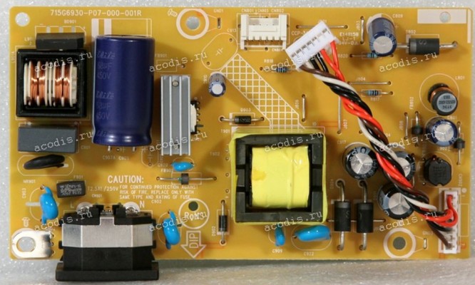 Плата БП Asus LMT VP248H POWER BOARD TPV PLPCIB321KQXU (Asus p/n: 04020-02980100, 715G6930-P07-000-001R) Chips PF7024BS