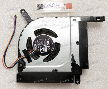 Кулер Asus FX506HM (p/n: 13NR0750T02011, DFS5K221153718 EP) FPD7 DC 5V0.5A THERMAL GPU MQ FAN 4pin