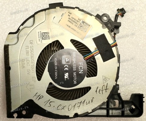 Кулер HP 15-CX0171ur (p/n L65176-001, 7H20A0, DFS501105PROT) 5V CPU Кулер HP 15-CX0171ur (p/n L65176-001, 7H20A0, DFS501105PROT) 5V CPU