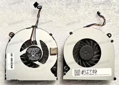 Кулер HP Probook 4530S, 4535S, 4730s, Elitebook 8450p, 8460p, 8460w, 8470p, 8470w (p/n 641839-001, 6033B0024002 FAD9, DFS531205MC0T) FORCECON 5V (4-pin) Rev.B01