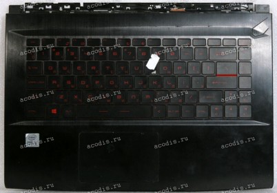 Keyboard MSI-16W2 GF65 10UE-287RU чёрный матовый русифицированная (2105Z2120)+Topcase