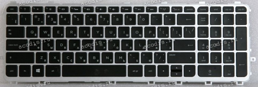 Keyboard HP 15-j000 17-j000 чёрная на сером русифицированная (720244-251, V140626A, 6037B0082722)