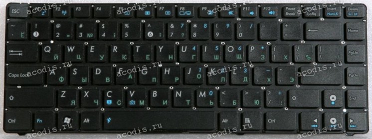 Keyboard Asus X42, X44H чёрная русифицированная (MP-10H73SU-528, 04GNV62KRU01, 0KN0-ED2R012)