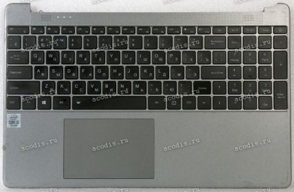 Keyboard Haier I1500SM серый чёрные клавиши, русифицированная (1510P3002, N15CS9)+Topcase
