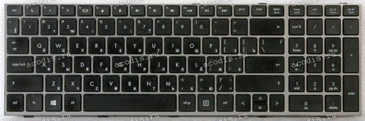 Keyboard HP Probook 4540s чёрная на сером, русифицированная (701485-251, MP-10M13SU-4422) Keyboard HP Probook 4540s чёрная на сером, русифицированная (701485-251, MP-10M13SU-4422)