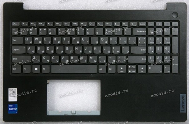 Keyboard Lenovo V15 G2 ITL серая на чёрном ,  русифицированная (AP21S000100, EL21S000600)+Topcase