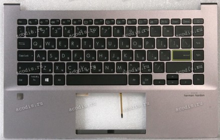 Keyboard Asus X435EA-9E серая матовая, русифицированная (90NB0SU1-R30RU0, 13N1-CGA0201)+Topcase