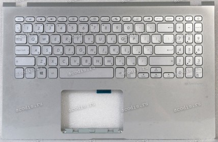 Keyboard Asus X509FA-1S серебристая русифицированная (90NB0MZ1-R34RU1, 39XKRTAJN30, 13NB0MZ1P04014-3)+Topcase