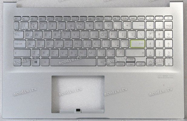 Keyboard Asus X513EA-2S серебристая русифицированная (90NB0SG2-R30RU0, 13N1-BBM0301, 13N1-BAA0M01)+Topcase