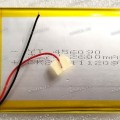 АКБ Li-Pol 3,7V 2600mAh 90x60x4,5 mm с контроллером 2 pin (YT 456090P) new  (и реально честная ёмкость в отличии от :-)