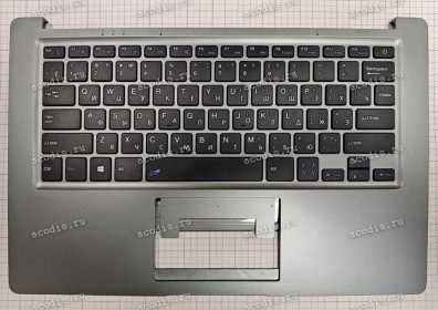 Keyboard Digma EVE 14 C414 ES4060EW + topcase SP19423 (Black/DarkSilver/Matte/RUO)