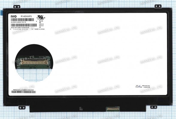 R140NWF5 R6 (узкая, с тачем, шаг 0,4) 1920x1080 LED 40 пин slim new