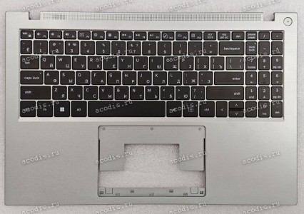 Keyboard Digma Pro Fortis M DN15P3-8CXN01 + topcase (DY325C US NP15IC-819R3, SP40775) (Black/Silver/Matte/RUO/LED)