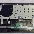 Keyboard Digma Pro Sprint N DN15R7-ADXW03, DN15R5-ADXW05, DN15R7-ADXW03 + topcase (MB3335001 F0121-001 VER:A, SP42110)(Black/Grey/Matte/RUO/LED) черная матовая русифицированная с темно-серым топкейсом с подсветкой
