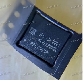 Микросхема Samsung KLUEG8UHDC-B0E1 256GB FBGA153 FW:P01 UFS3.1 FLASH (Asus p/n: 03100-00162000) NEW original