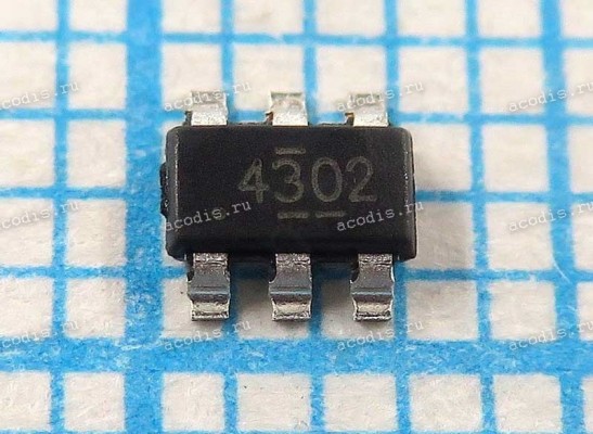 Микросхема Texas Instruments TPS54302DDCR SOT-23-6 DC/DC CONVERTER (4302, Asus p/n: 06018-03050100) NEW original