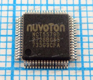 Микросхема Nuvoton NCT5579D QFP-64 с разбора