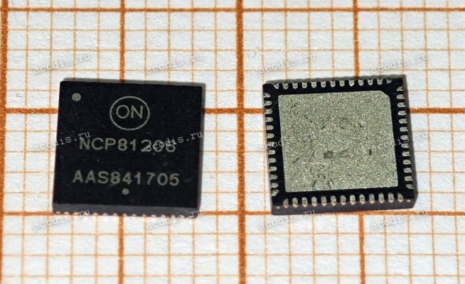 Микросхема ON Semiconductor NCP81206, NCP81206AMNTXG, NCP81206MNTXG QFN-52 PWM CONTROLLER (Asus p/n: 06095-01450100) с разбора original