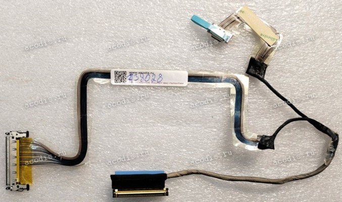 LCD LVDS cable Dell LATITUDE E6400 PP27L (GRD A) (p/n: DC02000QQ0L REV:1.0(A00), CN-0T106P-00901-960-00MI-A00) JBL00_LC2_SLVDS CABLE_ASSY