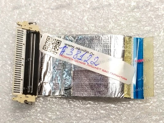 LCD LVDS FFC шлейф мониторный 30 pin обратный, шаг 1.0 mm, длина 65 mm, с замком с одной стороны