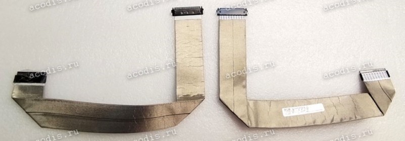 LCD LVDS FFC шлейф мониторный 30 pin обратный, шаг 1.0 mm, длина 360 mm, с замками с двух сторон