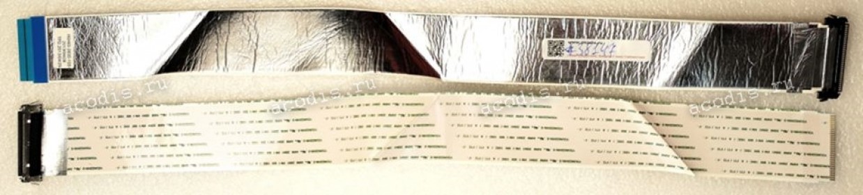 LCD LVDS FFC шлейф мониторный 30 pin обратный, шаг 1.0 mm, длина 400 mm  с замком с одной стороны