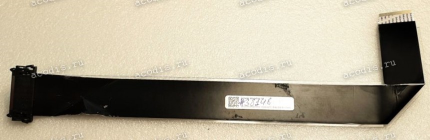 LCD LVDS FFC шлейф мониторный 51 pin прямой, шаг 0,5 mm, длина 360 mm с замком с одной стороны black