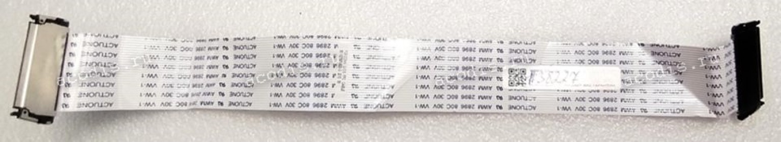 LCD LVDS FFC шлейф мониторный 30 pin прямой, шаг 1.0 mm, длина 310 mm, с замками с двух сторон (p/n: 351107800-600-G)