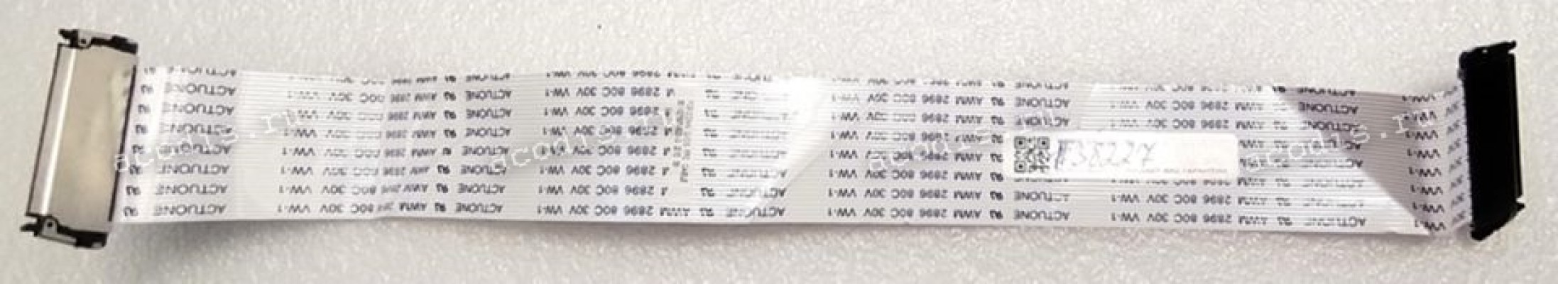 LCD LVDS FFC шлейф мониторный 30 pin прямой, шаг 1.0 mm, длина 310 mm, с замками с двух сторон (p/n: 351107800-600-G)
