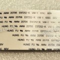 LCD LVDS FFC шлейф мониторный 30 pin прямой, шаг 1.0 mm, длина 150 mm с замком с одной стороны