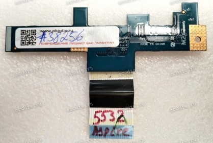 Power Button board Acer Aspire 5732Z KAWGO (p/n: 4559X5B0L01D2)  LS-4851P REV:1.0 & FFC шлейф 20 pin прямой, шаг 1.0 mm, длина 40 mm (p/n: NBX0000E600)