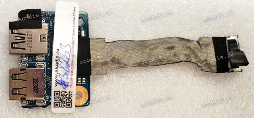 USB board HP dv6-7352er, DV6-7058ER (p/n: 48.4ST17.011) 11924-1 GOYA_USB_BD_8L с шлейфом