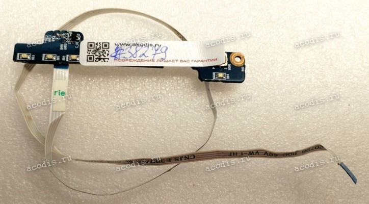 Button board & cable Clevo W670S W670SR W670SC (p/n: 6-71-W670S-D02)