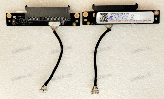 HDD SATA board & cable Digma EVE 15 C413 (плата расширения портов с разъемом sata подключения жесткого диска SSD) A116CSТ REV20
