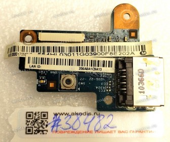 LAN board Acer Aspire 3820T LAN (09733-2 48.4HL03.021) Rev: A02