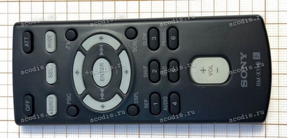 REMOTE COMMANDER (RM-X158) Sony CDX-V6800 (p/n 1-479-077-83, RM-X158) Button Control Infrared